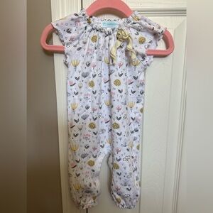 Floral Kids Romer by Feather Baby - White and Yellow